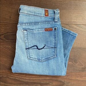 7 For All Mankind Light Blue Skinny Jeans Gwenevwre